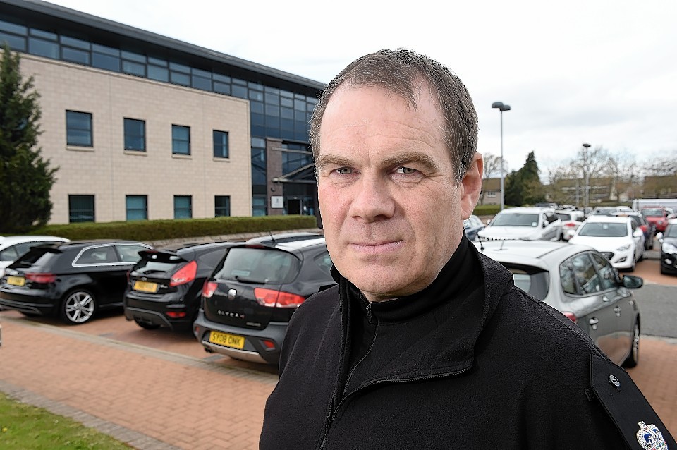 Chief Superintendent Philip MacRae outside the police headquarters in Inverness