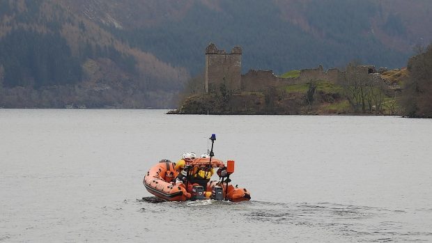 The Loch Ness RNLI crew on a recent mission.