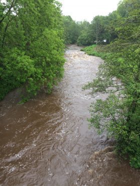 The nearby River Deveron is also rising.