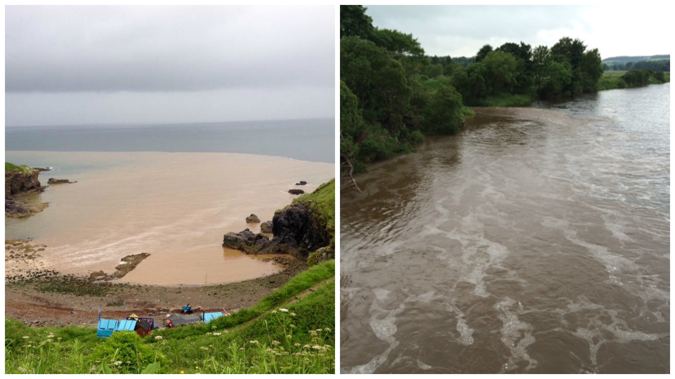 Water runoff was caused at AWPR sites  on Saturday due to heavy rain.
