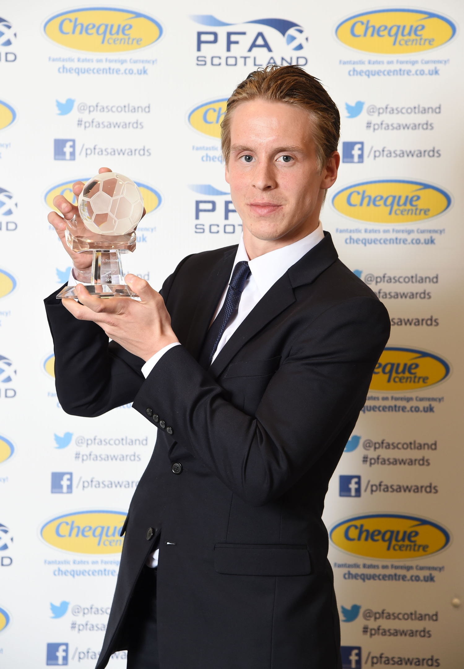 Stefan Johansen won the 2014/15 PFA Scotland Player of the Year Award