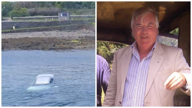 Stuart McIvor took to the water to save the driver