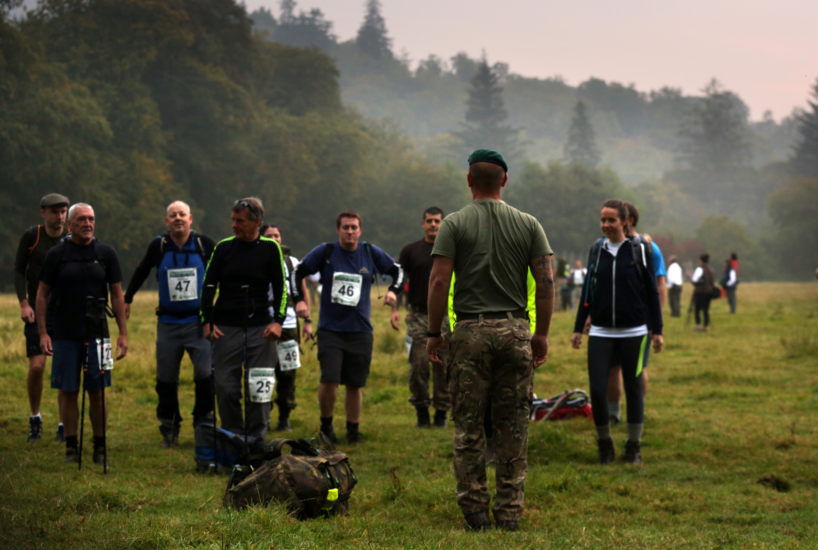 Survive The Yomp participants are put through their paces