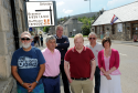 Tomintoul business owners unhappy that the main tourist route to their village is to be closed during the peak season. L-R: Mike Fletcher, Ron Hughes, Drew McPherson, Martin Mutchinson, Paul Alderson, and Caroline Breen. Picture by Gordon Lennox