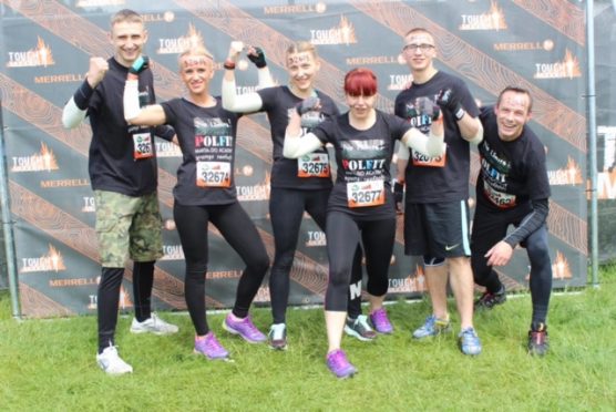 The Young's tough mudder team.