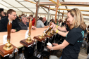 Shelley Paton serving at the inaugral Midsummer Beer Happening in Stonehaven