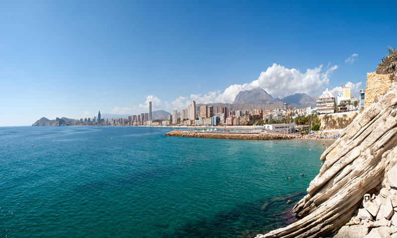 Benidorm, on the popular Costa Blanca coast