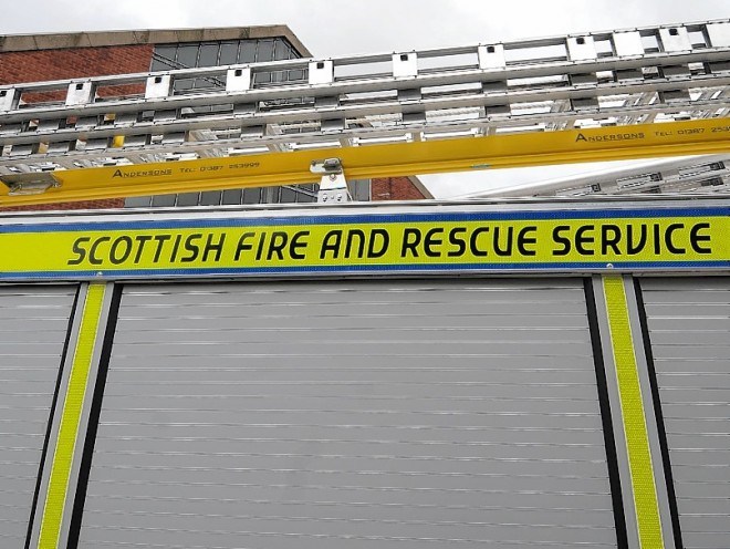 The fire happened at the Jobcentre in Invergordon.