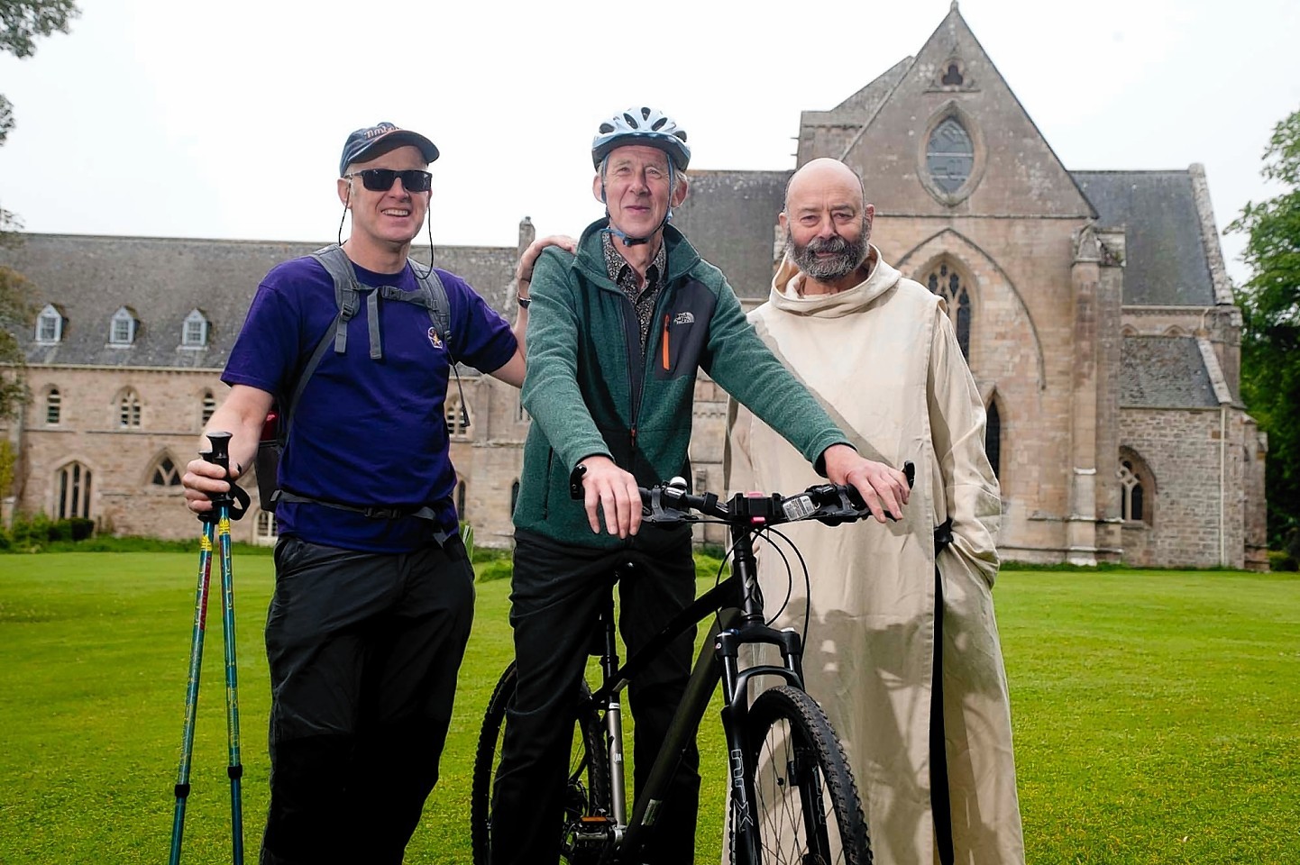 Peter Mitchel, David Binney and Father Giles Conacher