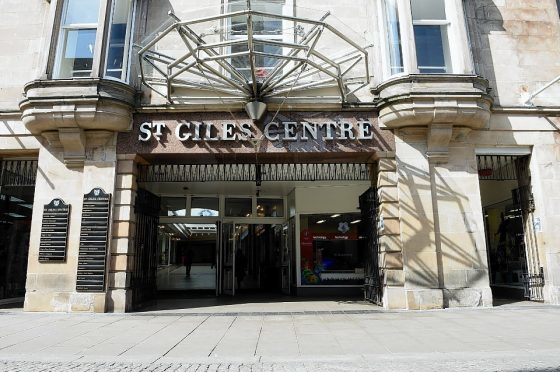 St Giles Centre, High Street, Elgin. Picture by Gordon Lennox