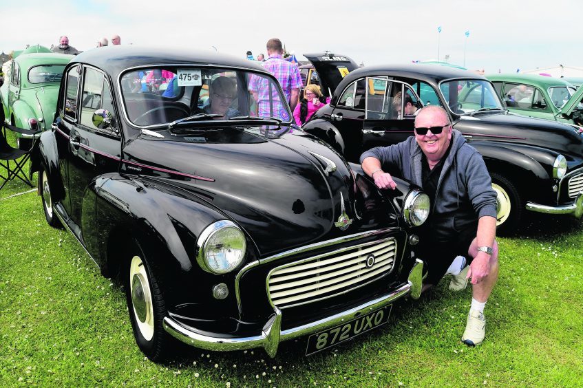 ABB FORBES FROM ABERDEEN WITH HIS 1957 MORRIS MINOR 1000