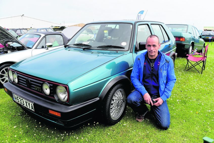 CHRIS TAYLOR FROM MONTROSE WITH HIS 1991 VW GOLF MK11