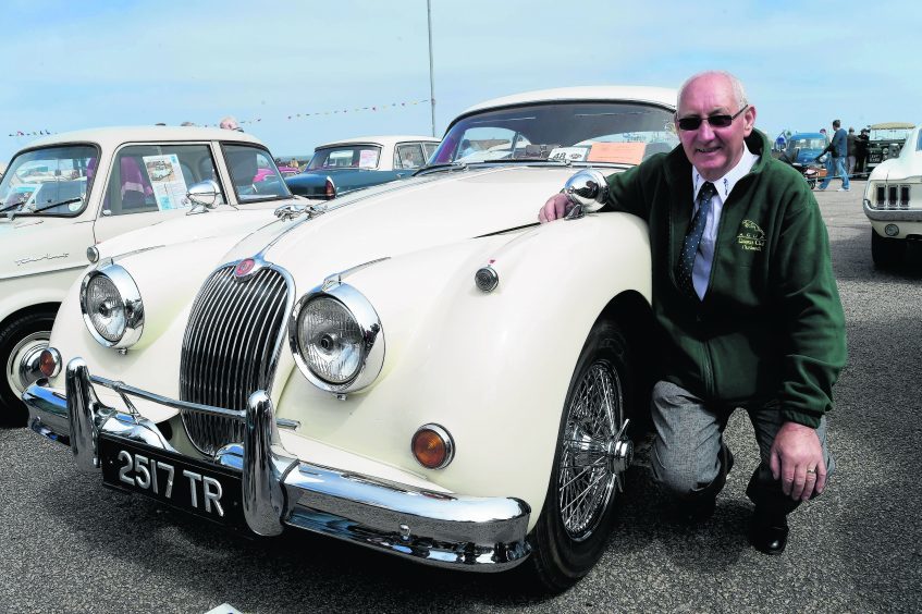 BILL ROSS FROM ST CYRUS WITH HIS 1951 JAGUAR XK150