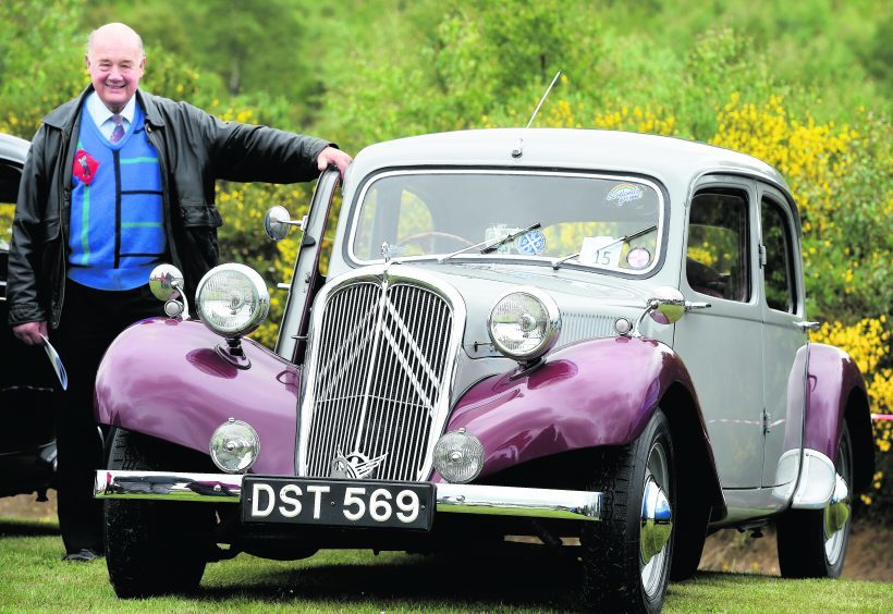 Andy Burnett from Aboyne with his 1949 Citreon Light 15.