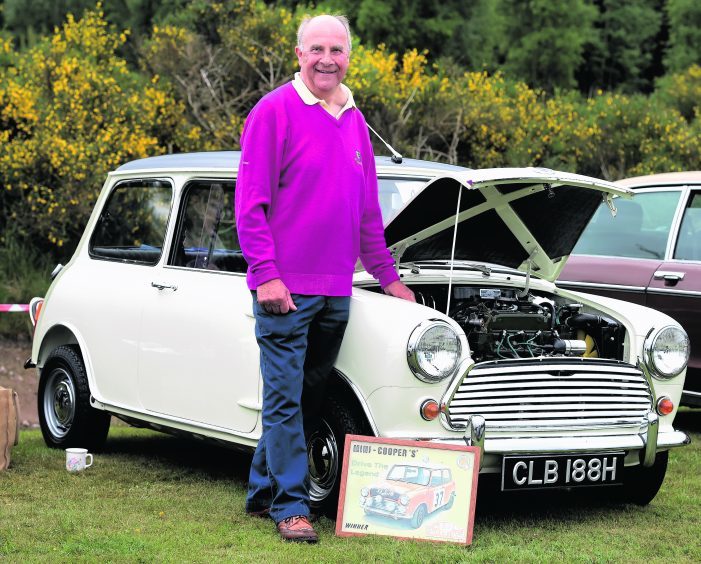 Cyril Craig from Hatton, with his 1969 Mini Cooper S 1275cc. 
Picture by Jim Irvine  12-6-16