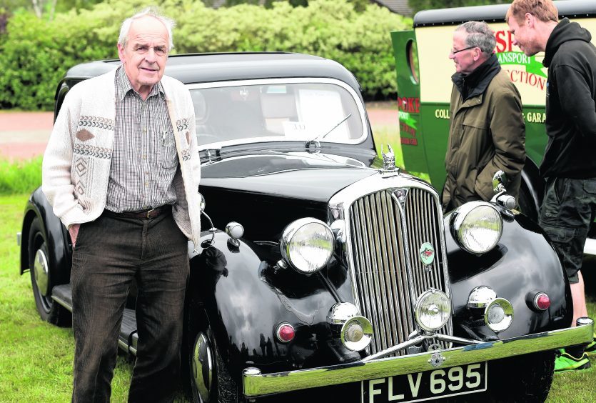 Ian Reid from Portlethen with his 1951 Rover 10 1390 cc.
Picture by Jim Irvine  12-6-16