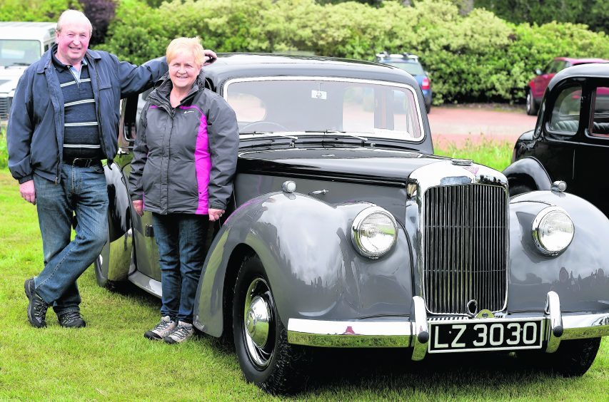 Gordon and Yvonne Kelly from Ellon, with their 1951 3L Alvis TA21.