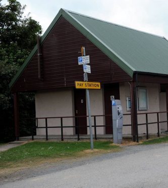 The toilet block at Balmedie Beach