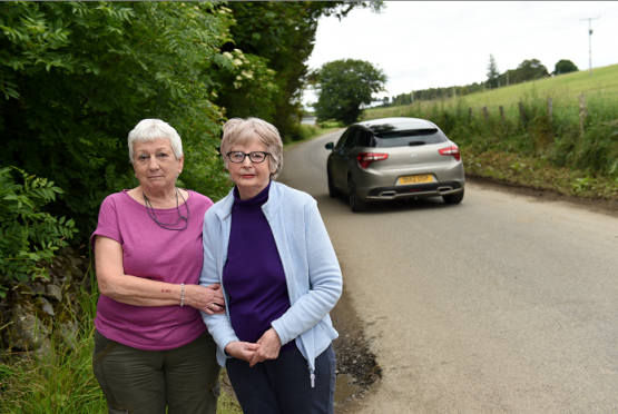 Diane Goldsworthy and her neighbours are hitting out at the closure of the A97 for road works