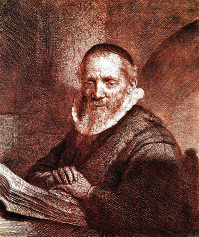 An etching by Dutch master Rembrandt of  Jan Cornelis Sylvius an Amsterdam preacher in 1633