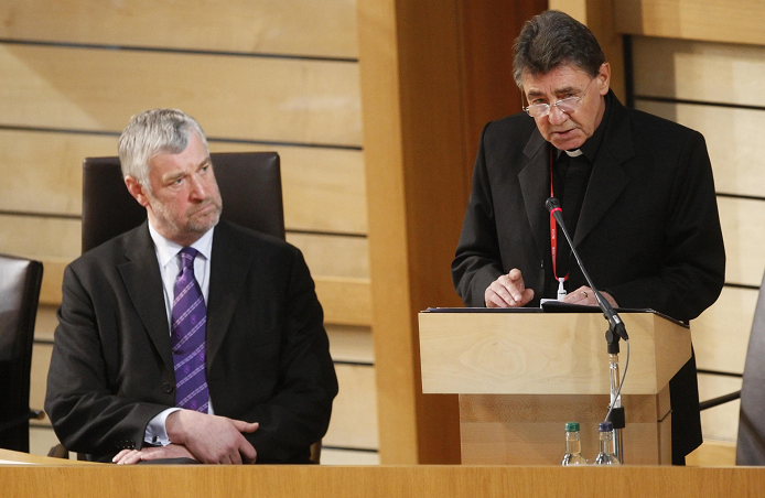 Canon Keegans addresses the Scottish Parliament
