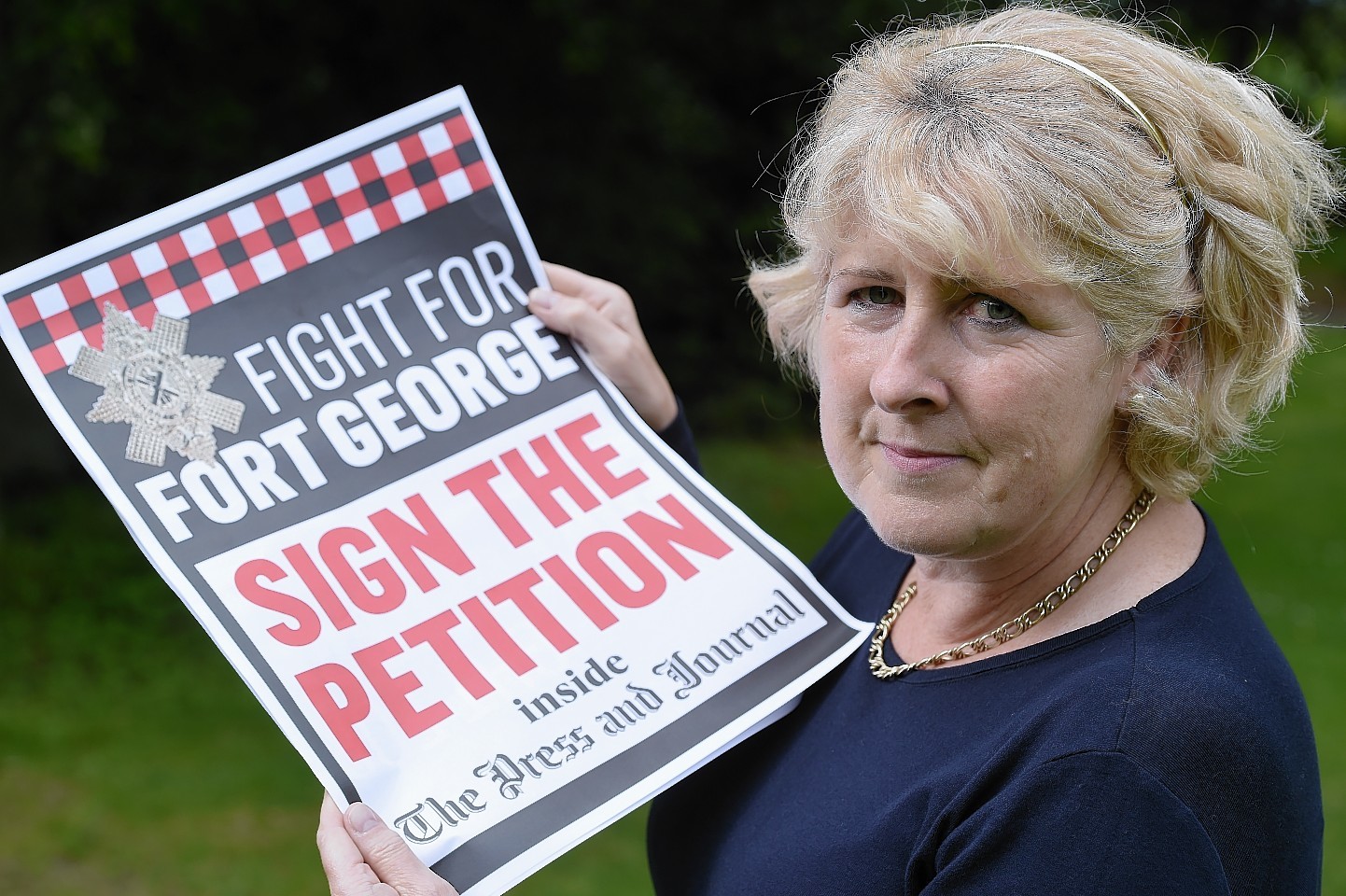 Highland councillor and retired Army major Caroline Caddick has joined the Fight For Fort George.
