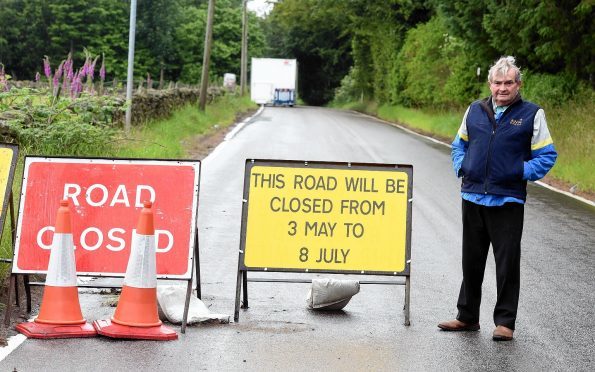 Countesswells Road was closed last year