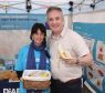 THE DIABETES UK ROADSHOW IN ELGIN.
PICTURE SHOWS RICHARD LOCHHEAD WITH DIETICIAN DINA NIKOLAOU