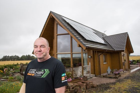 Russell Quinlan at his home, near Fyvie