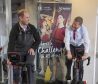 The Earl of Wessex and ScotRail Alliance managing director Phil Verster sharing a joke during their cycle challenge