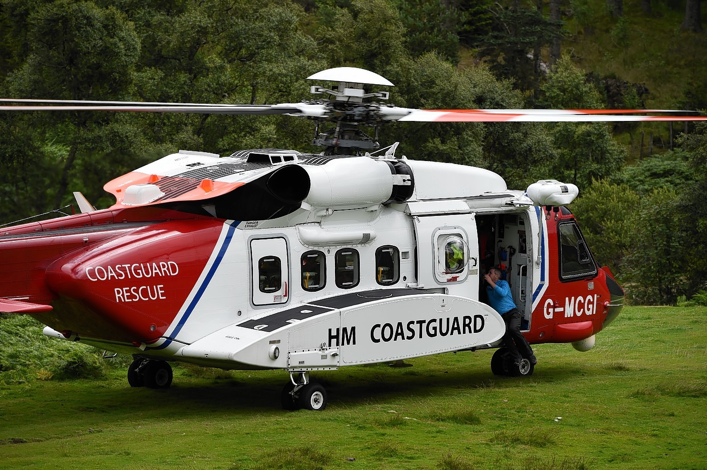 A man was airlifted to hospital after a fall at Dunnottar Castle.