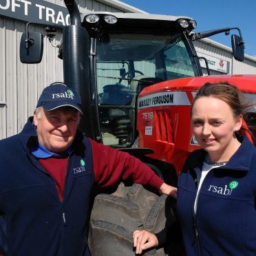 John Meikle and RSABI development officer Dawn Edward