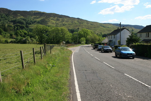 Kilmelford where the driver was struck by the beauty of a deer on the side of the road. 
