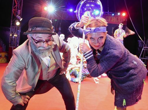 Performers from the Moscow State Circus
