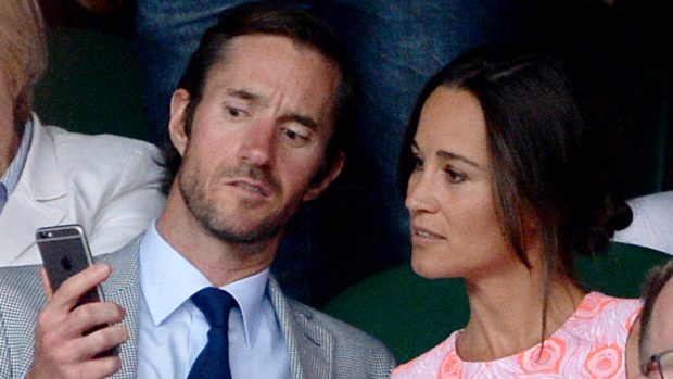 Pippa Middleton and fiance James Matthews pictured at Wimbledon last year