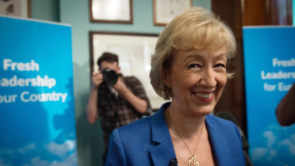 Andrea Leadsom launches her bid for the Tory leadership in London
