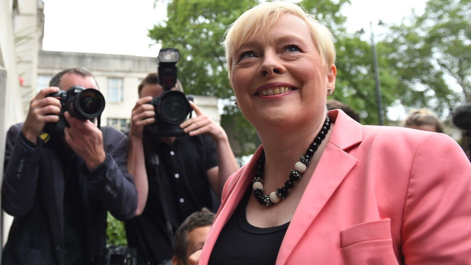 Angela Eagle arrives to launch her Labour leadership bid at the Institution of Engineering and Technology in London