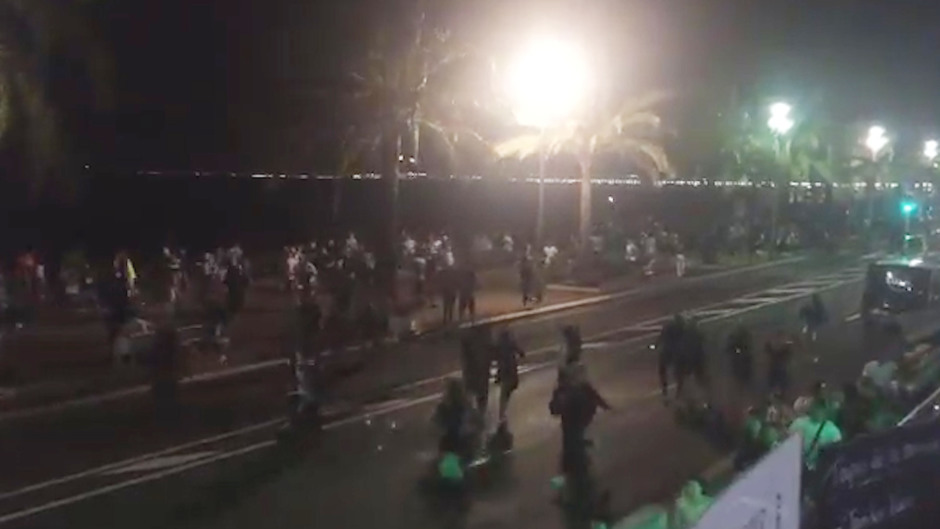 People flee after the attack in Nice (harp_detectives/PA)