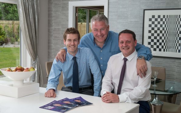 Peter Best, head of sales at Dandara in Aberdeen, Tommy Walsh, celebrity builder and Darren Ross, director of Scottish Home Show.

Home Show 2016 Preview.

Pictured (l to r): Peter Best, Tommy Walsh, Darren Ross, 
 

Picture by Michal Wachucik / Abermedia