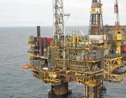 Shell's platform in the North Sea