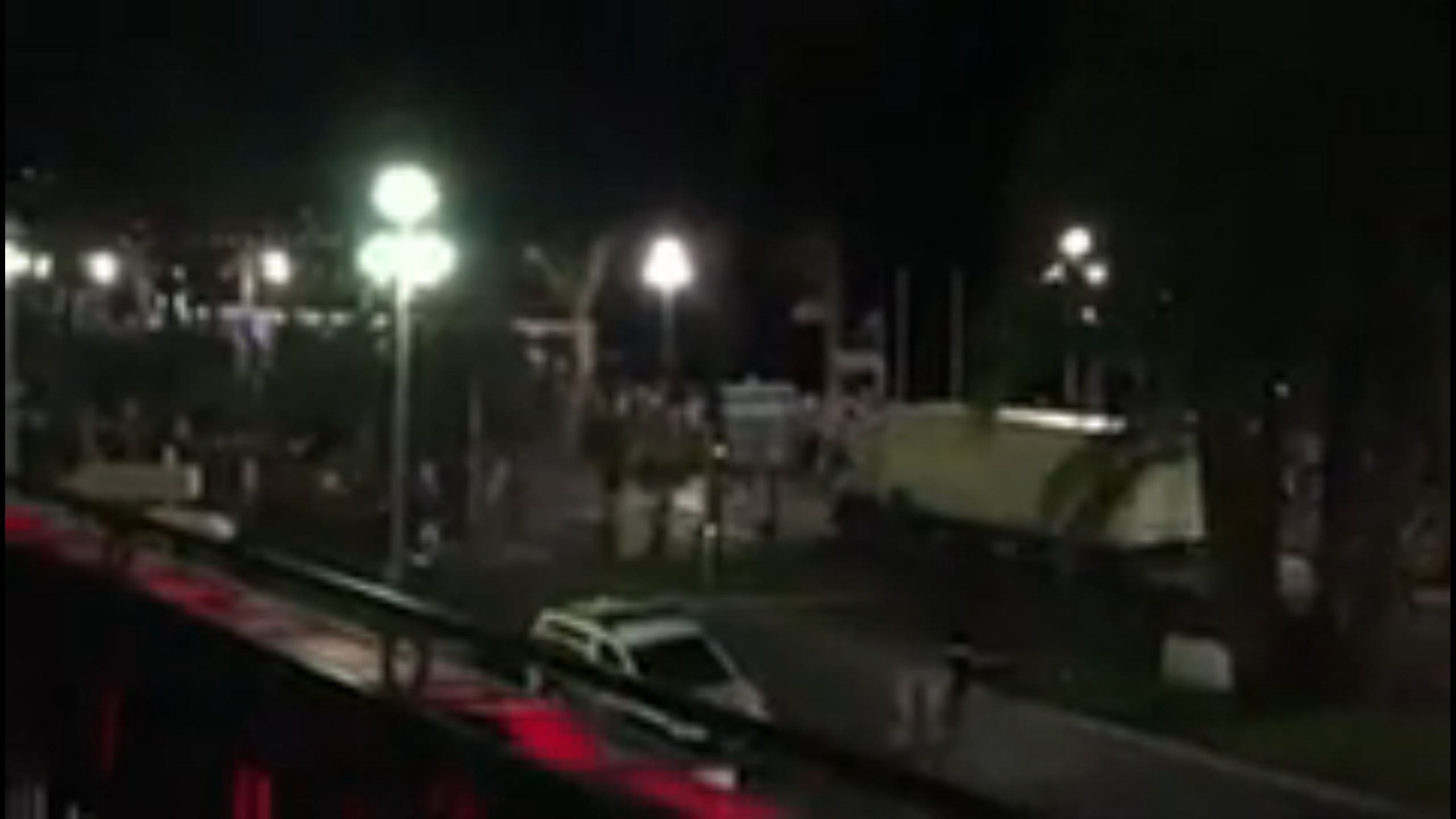 Moment lorry was driven at Nice crowds