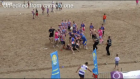 Beach rugby match sparks mass brawl