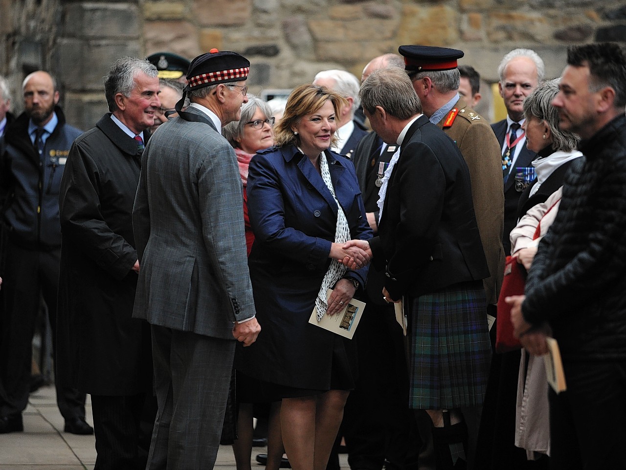 Organisers and descendants came together on thursday evening on an overnight vigil that will take place at the scottish national war memorial