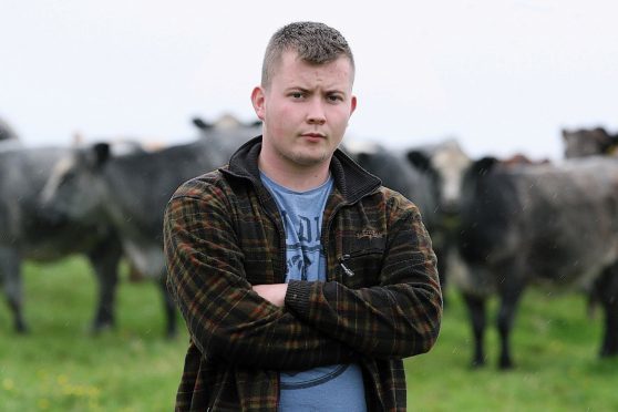 William Smith with his cows