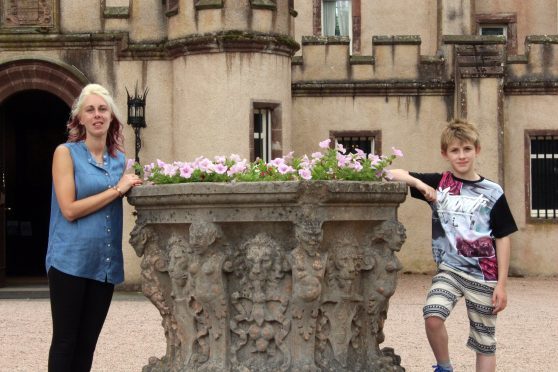 Lucinda and Dylan Morrice at Fyvie Castle