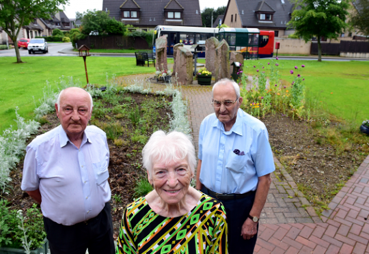 Residents L-R: Harry Strachan, Grace Reid and Jim Murray