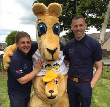 Stewart Ross and Scott Kelly from KLY with the Befriend A Child