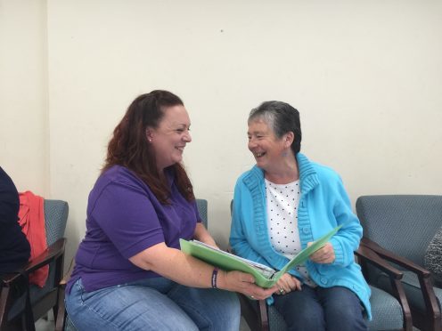 Sandi Le Huquet and her mum Sheena Cooper