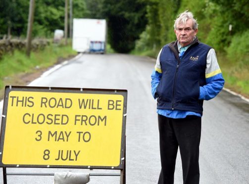 Philip Reid is angered by delays to the opening of Counteswells Road (Picture: Jim Irvine)