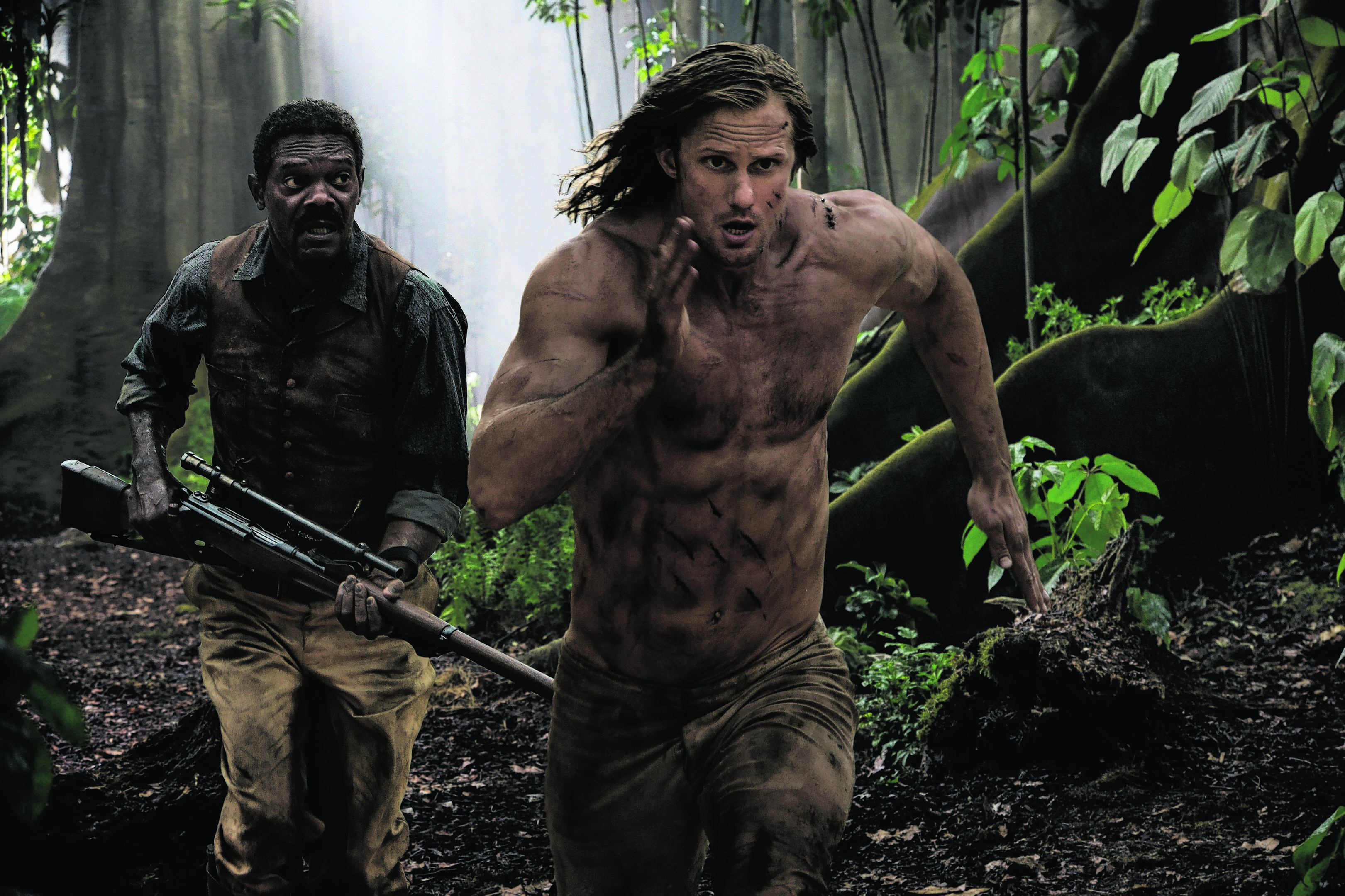 Undated Film Still Handout from The Legend Of Tarzan. Pictured: Samuel L Jackson and Alexander Skarsgard. See PA Feature FILM Reviews. Picture credit should read: PA Photo/Warner Brothers. WARNING: This picture must only be used to accompany PA Feature FILM Reviews.